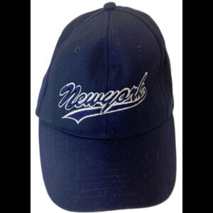 Cap New York . Baseball Style. Adjustable Strap. One Size Fits Most.